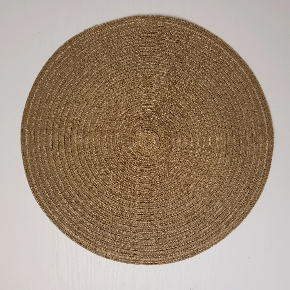 Set Of 4 Round Woven Braided Placemats 15